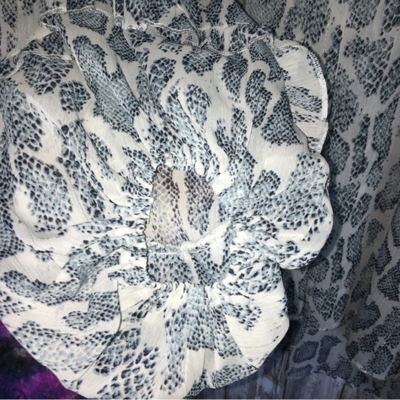 Jodifl Sheer Snake Print Blouse - Picture 5 of 5